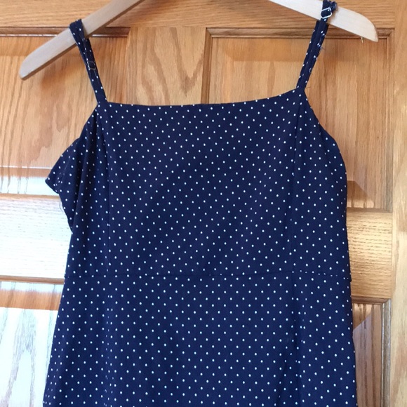 Forever 21 blue with white polka dot mini dress - Picture 6 of 10